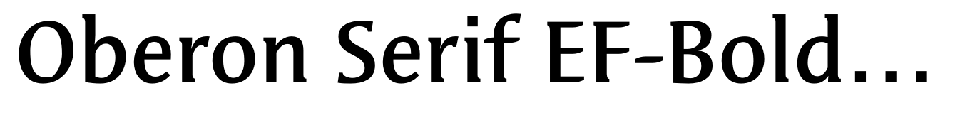 Oberon Serif EF-Bold OsF